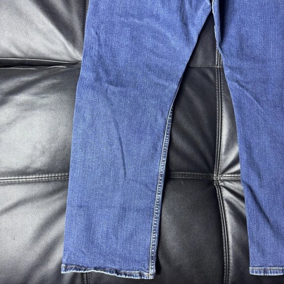 Wrangler Men's Bootcut Jeans Blue Denim Relaxed Fit Stretch 5-Pocket Size 40x32 - Picture 8 of 15